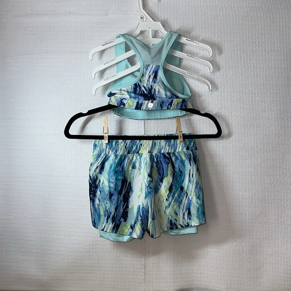 AVIA 2 Piece Sports Bra Shorts Set Girls Size 6/6X - Picture 6 of 7